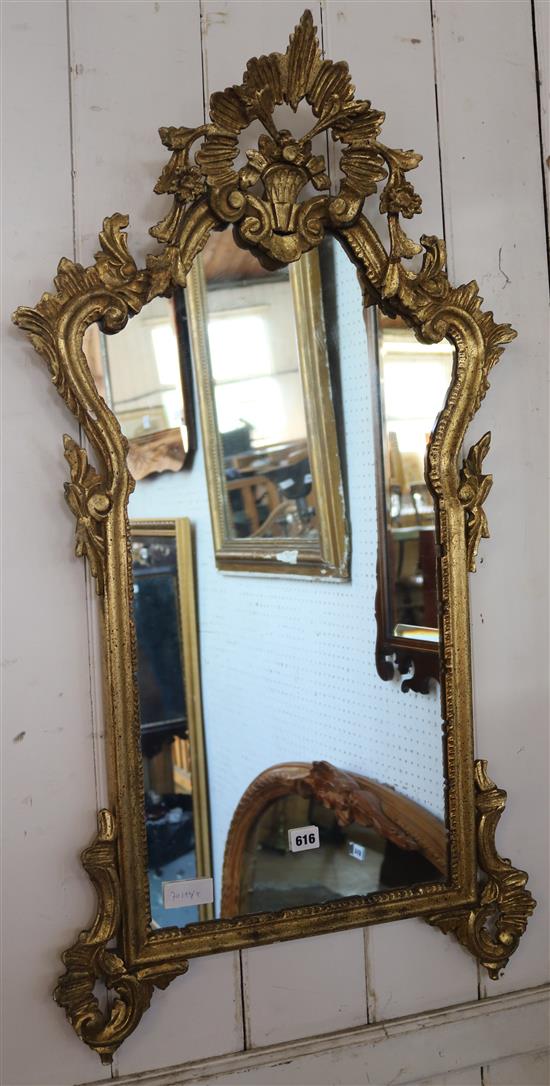 Italian style gilt wall mirror
